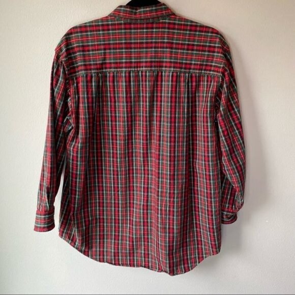 Vintage Casey Coleman Plaid Santa Button Up - Picture 5 of 7